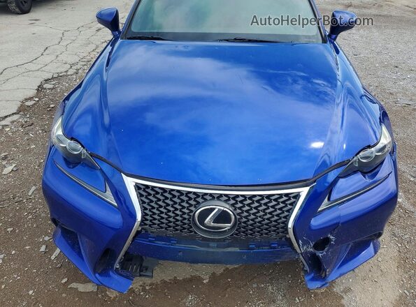 JTHBA1D29G5022372 2016 LEXUS IS Blue უკანა სალონის ხედი