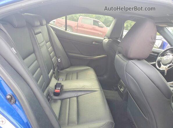 JTHBA1D29G5022372 2016 LEXUS IS Blue უკანა სავარძლების ხედი