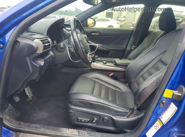 JTHBA1D29G5022372 2016 LEXUS IS Blue წინა სალონის ხედი