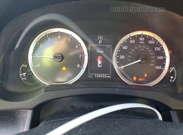 JTHBA1D29G5023215 2016 LEXUS IS Gray Widok zestawu wskaźników