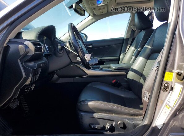 JTHBA1D29G5023215 2016 LEXUS IS Gray Widok wnętrza z przodu