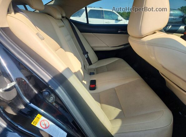 JTHBA1D29G5025482 2016 LEXUS IS Black Rear seats view