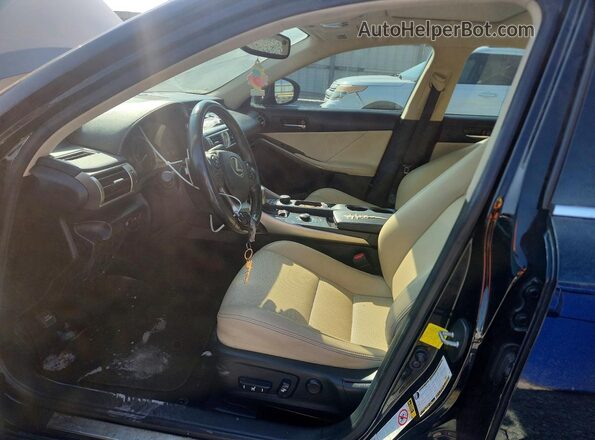 JTHBA1D29G5025482 2016 LEXUS IS Black Front interior view