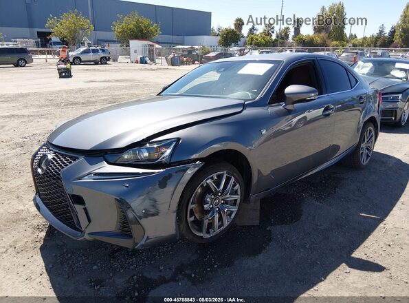 JTHBA1D29J5081705 2018 LEXUS IS 300 Gray Առջևի ձախ երեք քառորդ տեսարան