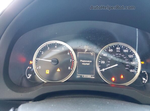 JTHBA1D2XG5008299 2016 LEXUS IS Белый Вид щитка приборов
