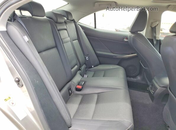 JTHBA1D2XG5028620 2016 LEXUS IS Gray Vista de los asientos traseros