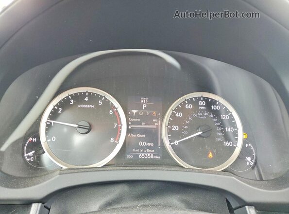 JTHBA1D2XG5028620 2016 LEXUS IS Gray Vista del cuadro de instrumentos