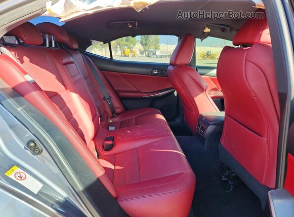 JTHBA1D2XG5037561 2016 LEXUS IS Charcoal Rear seats view