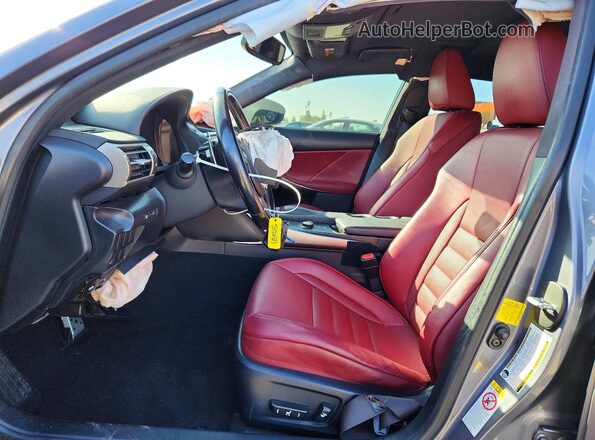 JTHBA1D2XG5037561 2016 LEXUS IS Charcoal Front interior view