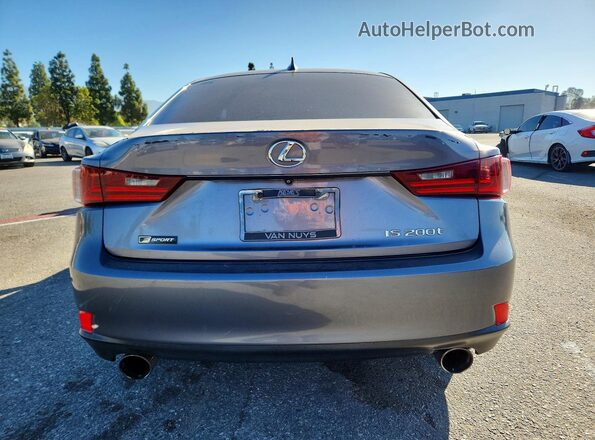 JTHBA1D2XG5037561 2016 LEXUS IS Charcoal Rear view