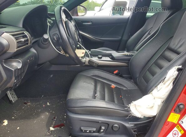 JTHBE1D22G5025408 2016 LEXUS IS Красный Вид салона спереди