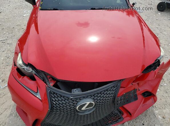 JTHBE1D22G5025408 2016 LEXUS IS Красный Вид задней части салона