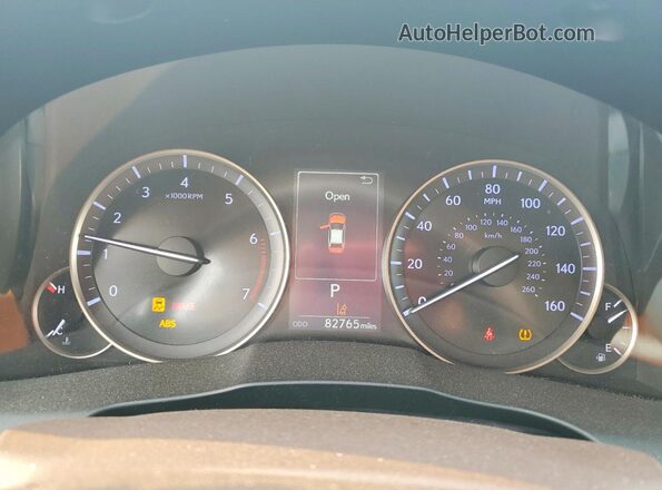 JTHBK1GG0G2228489 2016 LEXUS ES Blue Instrument cluster view