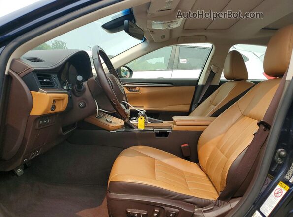 JTHBK1GG0G2228489 2016 LEXUS ES Blue Front interior view