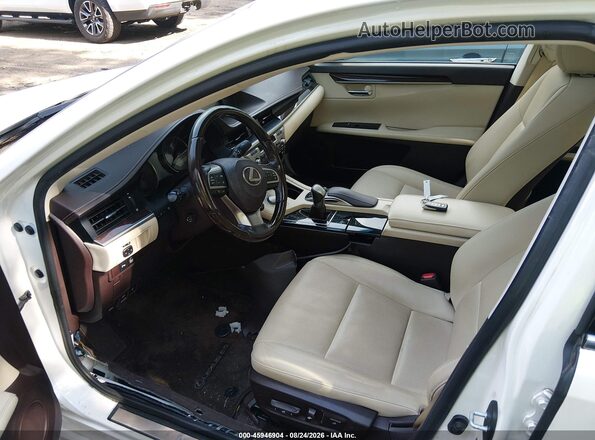JTHBK1GG3G2224338 2016 LEXUS ES 350 White Vista interior delantera