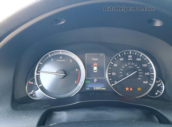 JTHBK1GG4G2213154 2016 LEXUS ES Red Вид щитка приладів