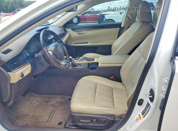 JTHBK1GG5G2236930 2016 LEXUS ES Белый Вид салона спереди