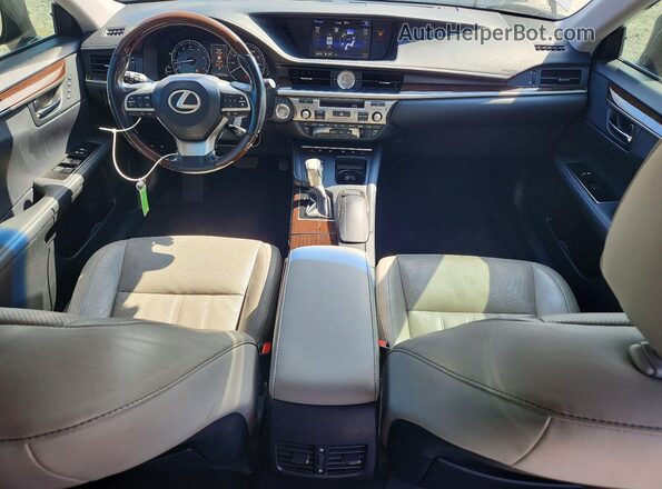 JTHBK1GG8G2212847 2016 LEXUS ES Gray Առջևի վահանակի տեսք
