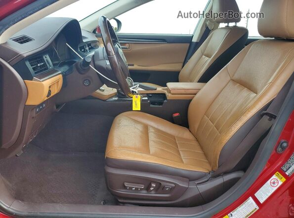 JTHBK1GG8G2232967 2016 LEXUS ES Красный Вид салона спереди