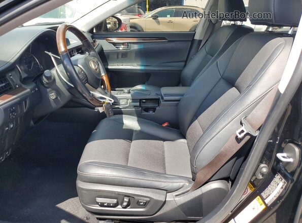 JTHBK1GGXG2214261 2016 LEXUS ES Black Widok wnętrza z przodu