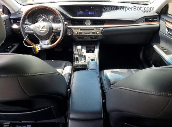 JTHBK1GGXG2214261 2016 LEXUS ES Black Widok deski rozdzielczej