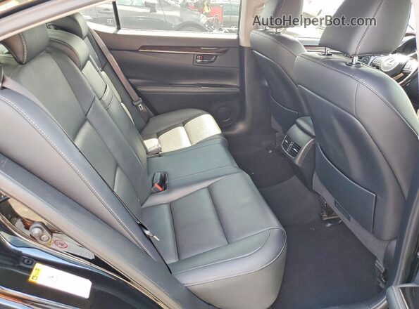 JTHBK1GGXG2214261 2016 LEXUS ES Black Widok tylnych siedzeń