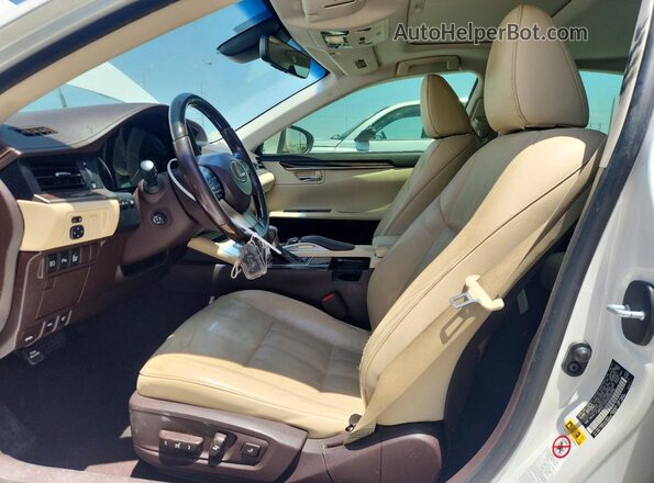 JTHBK1GGXG2222988 2016 LEXUS ES White Vista interior delantera