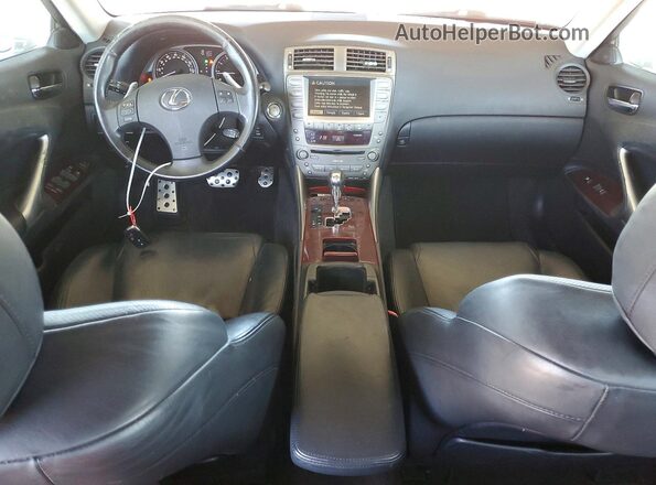 JTHBK262272051178 2007 LEXUS IS Серебряный Вид панели приборов
