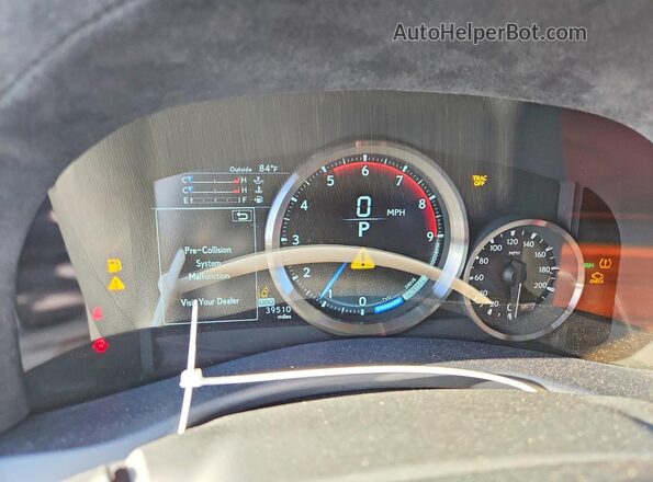 JTHBP1BL0GA001055 2016 LEXUS GS Blue Вид щитка приладів