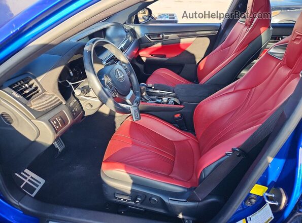 JTHBP1BL0GA001055 2016 LEXUS GS Blue Вид салону спереду