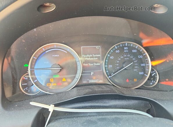 JTHBW1GG1J2184711 2018 LEXUS ES Gray Вид щитка приладів