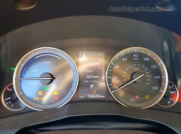 JTHBW1GG3H2153471 2017 LEXUS ES White Вид щитка приладів