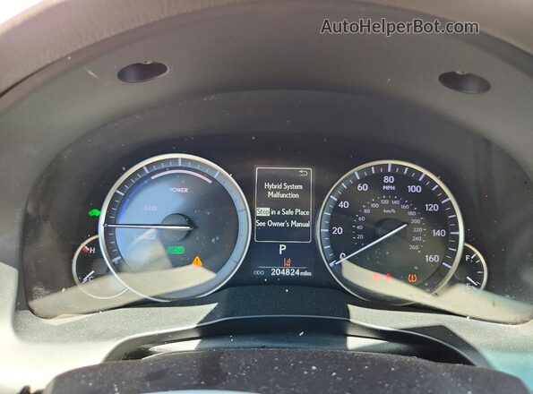 JTHBW1GGXG2101169 2016 LEXUS ES White ხელსაწყოთა პანელის ხედი