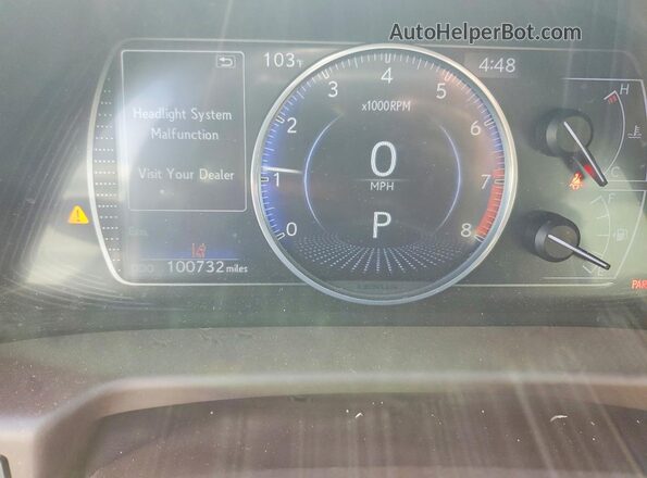JTHBZ1B13K2002583 2019 LEXUS ES Silver Instrument cluster view