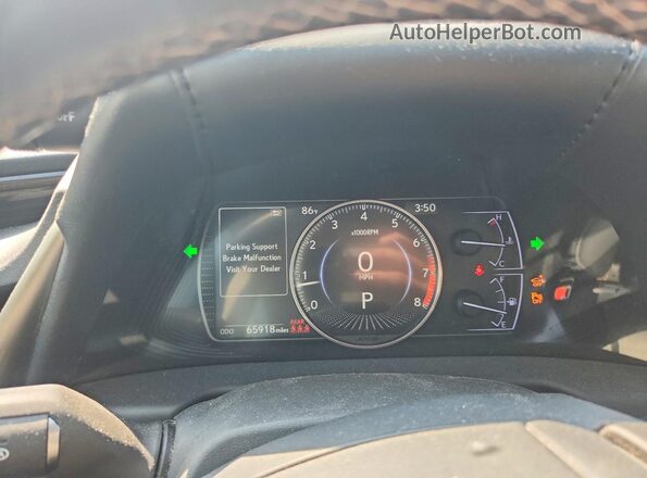 JTHBZ1B13K2005256 2019 LEXUS ES Black Instrument cluster view
