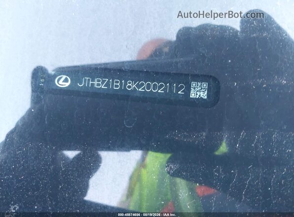 JTHBZ1B18K2002112 2019 LEXUS ES 350 Черный 