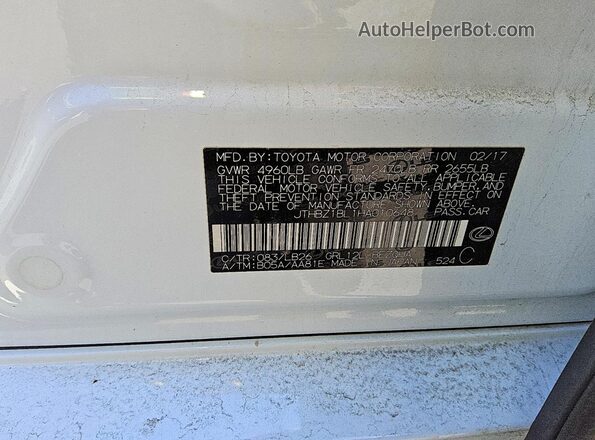 JTHBZ1BL1HA010648 2017 LEXUS GS White Вид підкапотного простору