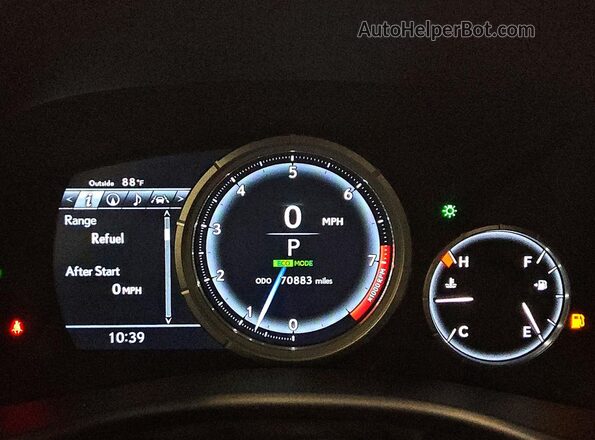 JTHBZ1BL1HA010648 2017 LEXUS GS White Вид щитка приладів