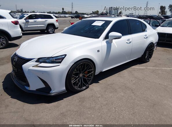 JTHBZ1BL3GA004753 2016 LEXUS GS 350 White Vista tres cuartos delantera izquierda