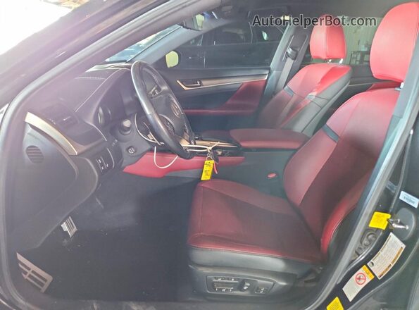 JTHBZ1BL5JA016202 2018 LEXUS GS Black Widok wnętrza z przodu