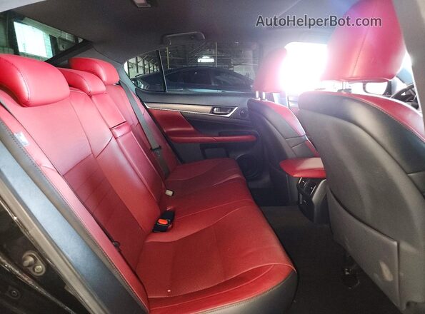 JTHBZ1BL5JA016202 2018 LEXUS GS Black Widok tylnych siedzeń