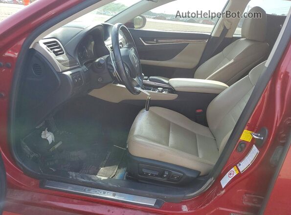 JTHBZ1BL6GA004892 2016 LEXUS GS Burgundy Front interior view