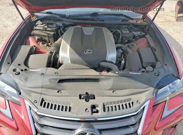 JTHBZ1BL6GA004892 2016 LEXUS GS Burgundy Rear interior view