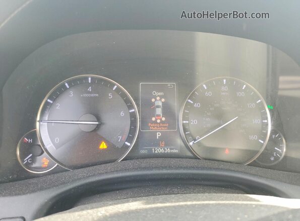 JTHBZ1BL6GA004892 2016 LEXUS GS Burgundy Instrument cluster view