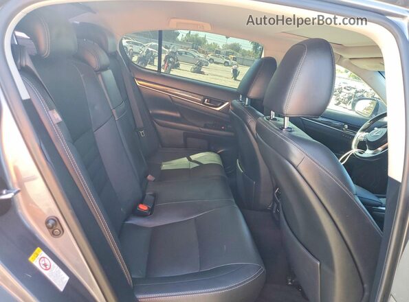 JTHBZ1BL9GA005874 2016 LEXUS GS Gray Vista de los asientos traseros