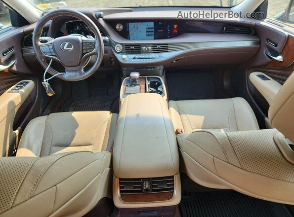 JTHC51FFXJ5003202 2018 LEXUS LS Gray წინა პანელის ხედი