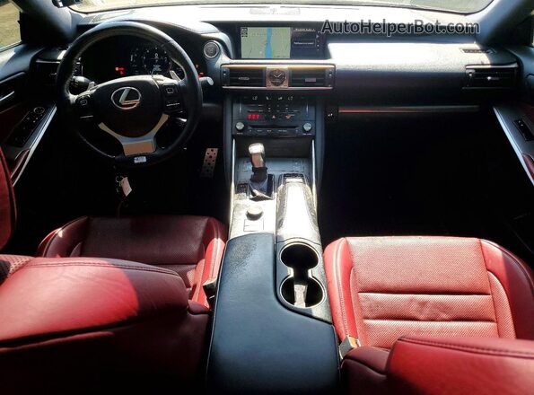 JTHC81D20J5029802 2018 LEXUS IS Black Widok deski rozdzielczej
