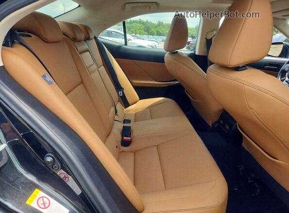 JTHC81D20J5030917 2018 LEXUS IS Black Вид задніх сидінь