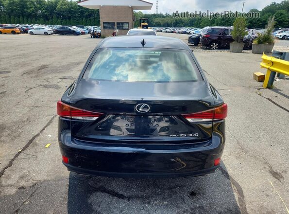 JTHC81D20J5030917 2018 LEXUS IS Black Вид ззаду