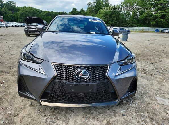 JTHC81D21K5036257 2019 LEXUS IS Gray Widok z przodu